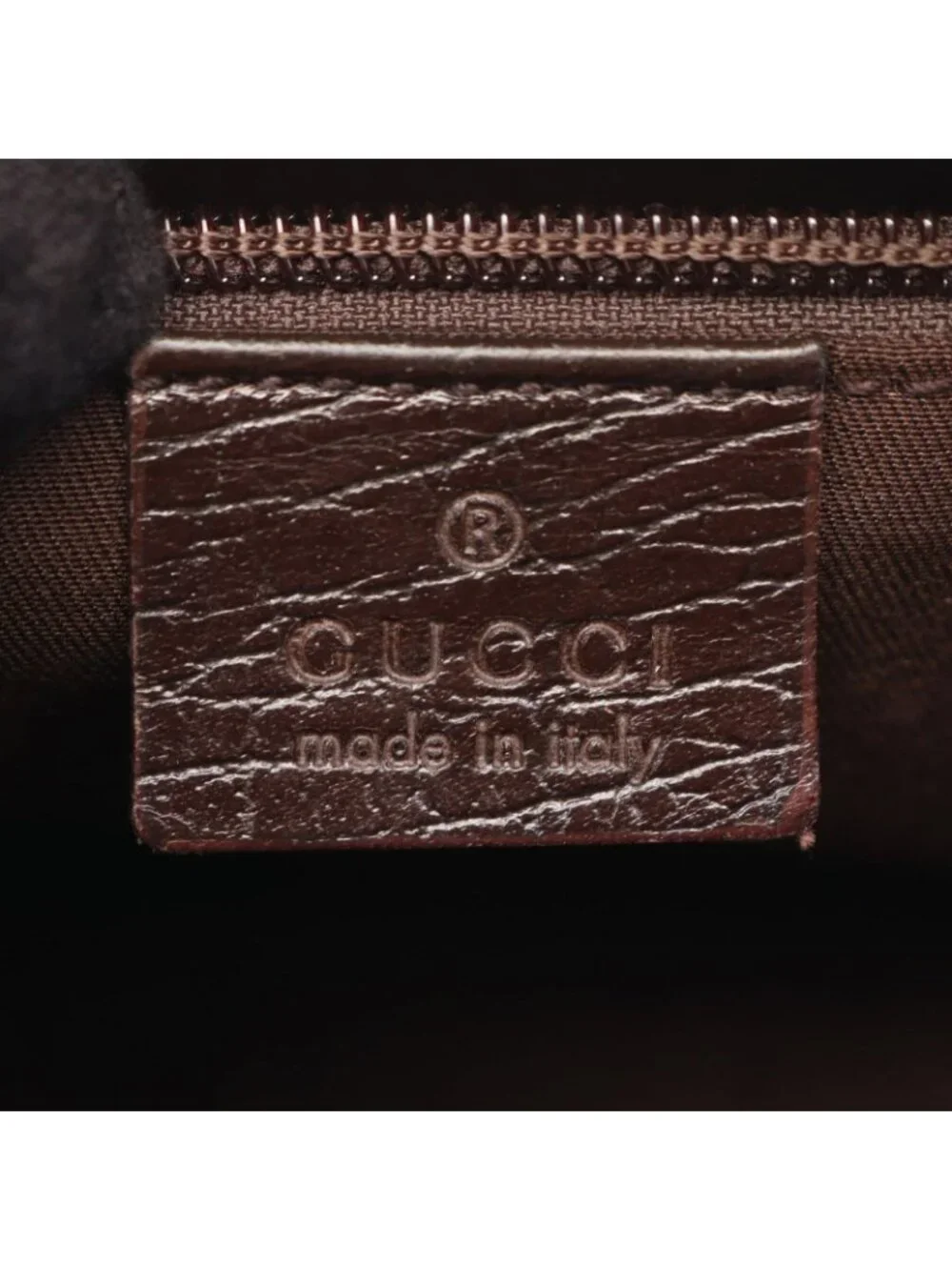 Gucci Shoulder Bag GG Plus Beige Brown Co Ting Canvas Leather Split
